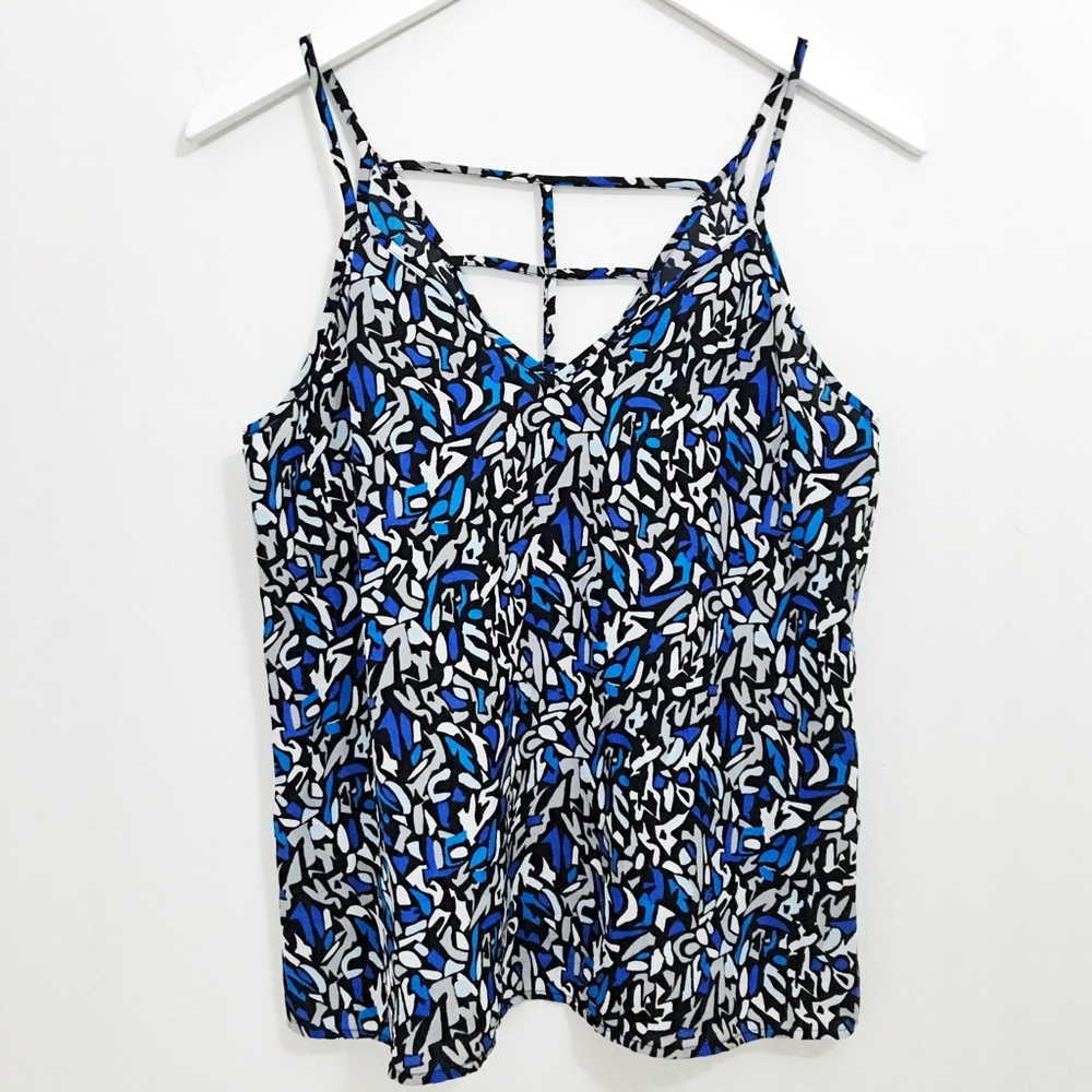 Blue Geometric Trouve Tank Top